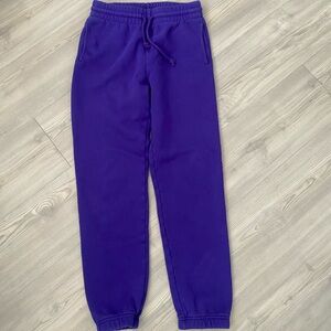 Aritzia Tna Perfect Cozy Fleece Sweatpants Size XS Purple